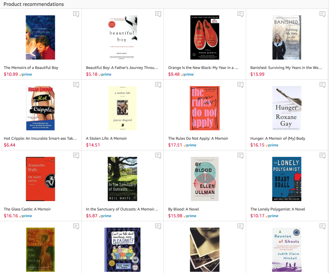 10 Excellent Memoirs that Make Great Gifts Rona Gindin Recommends Amazon Influencer page.png