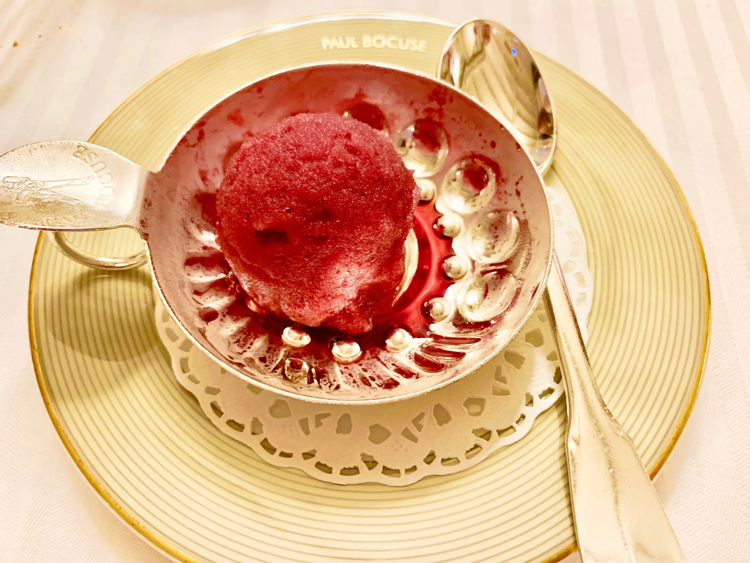 Beaujolais winemaker’s sherbert. A palate cleanser.