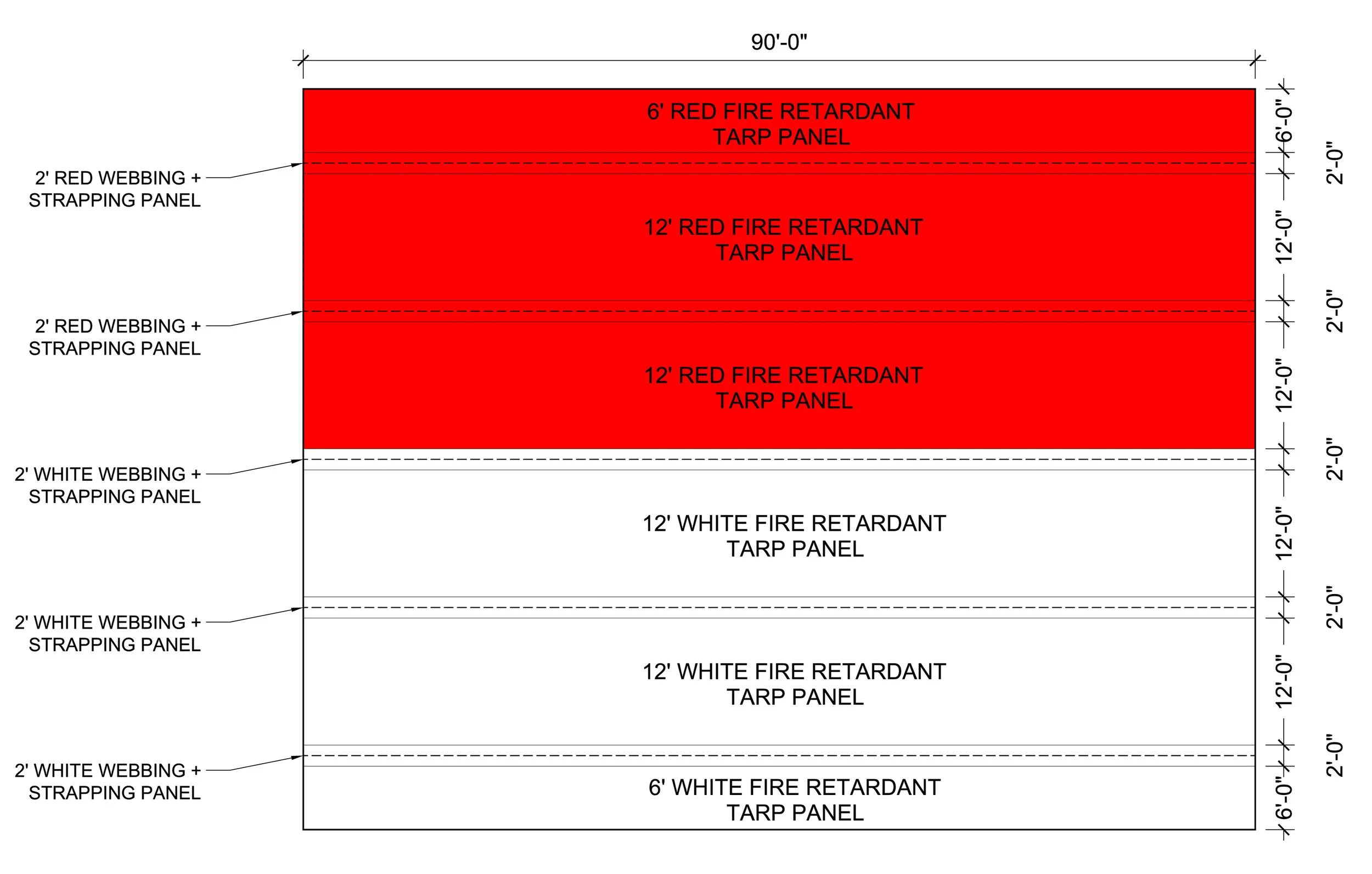 Our instructions for the salt tarp manufacturer