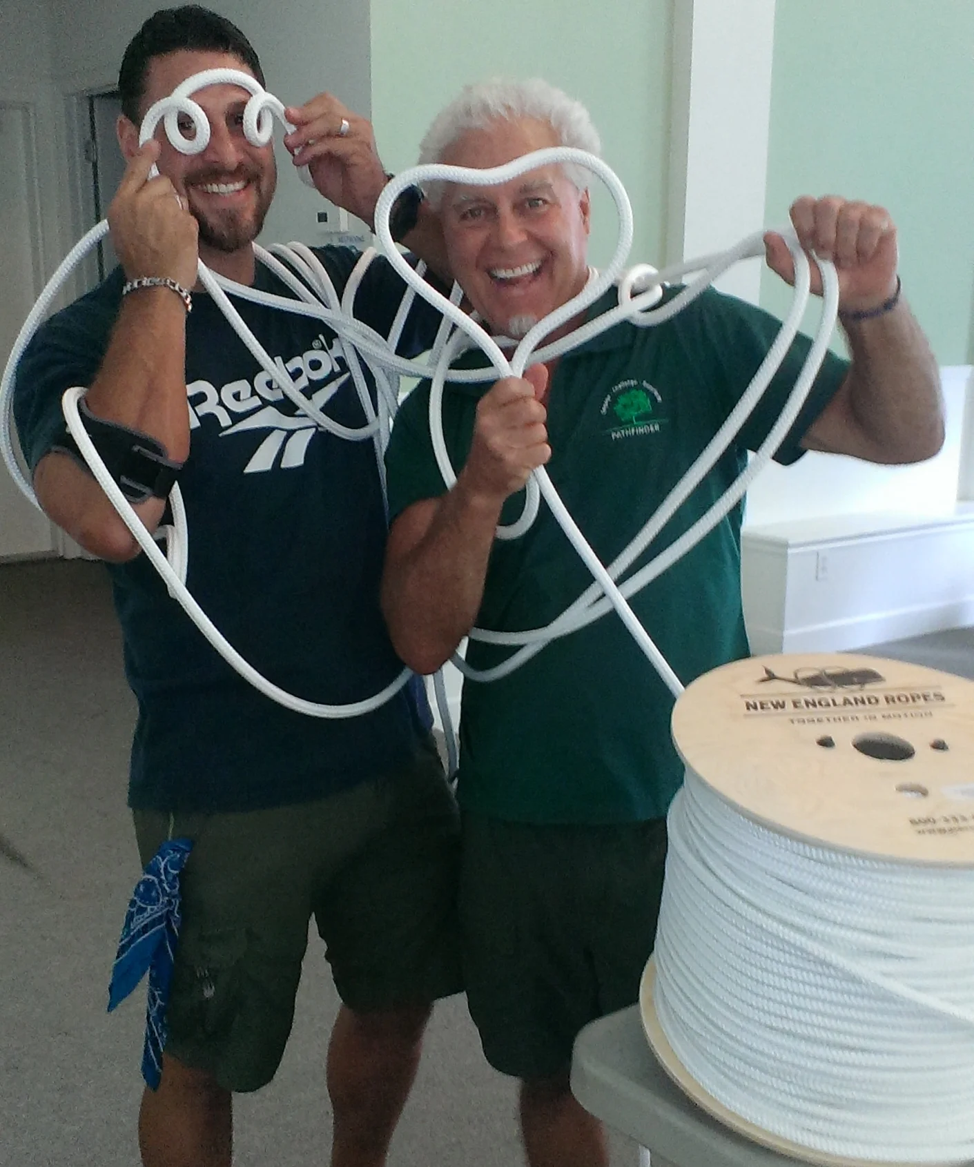 Javier and Barney in rope.jpg