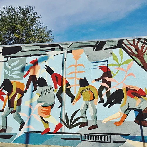 JAZ (Franco Fasoli) Mural, Downtown Gainesville - courtesy BUDA