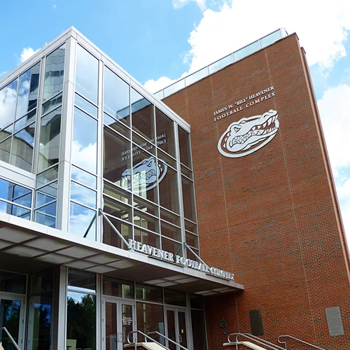 The Heavener Football Complex at Ben Hill Griffin Stadium - courtesy Visit Gainesville
