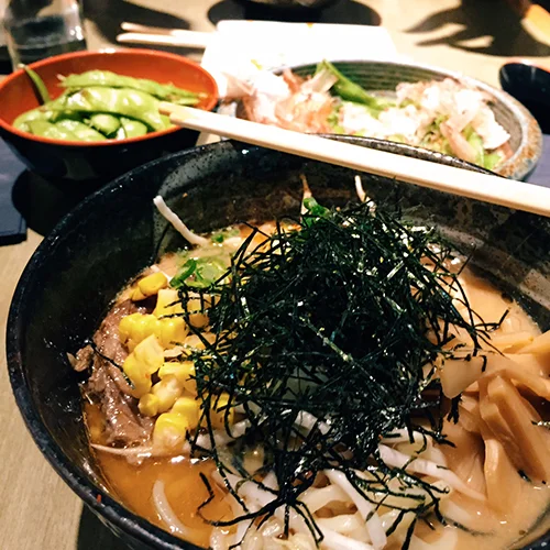 Ramen at Dragonfly Sushi & Sake Company - courtesy M elanie Ling