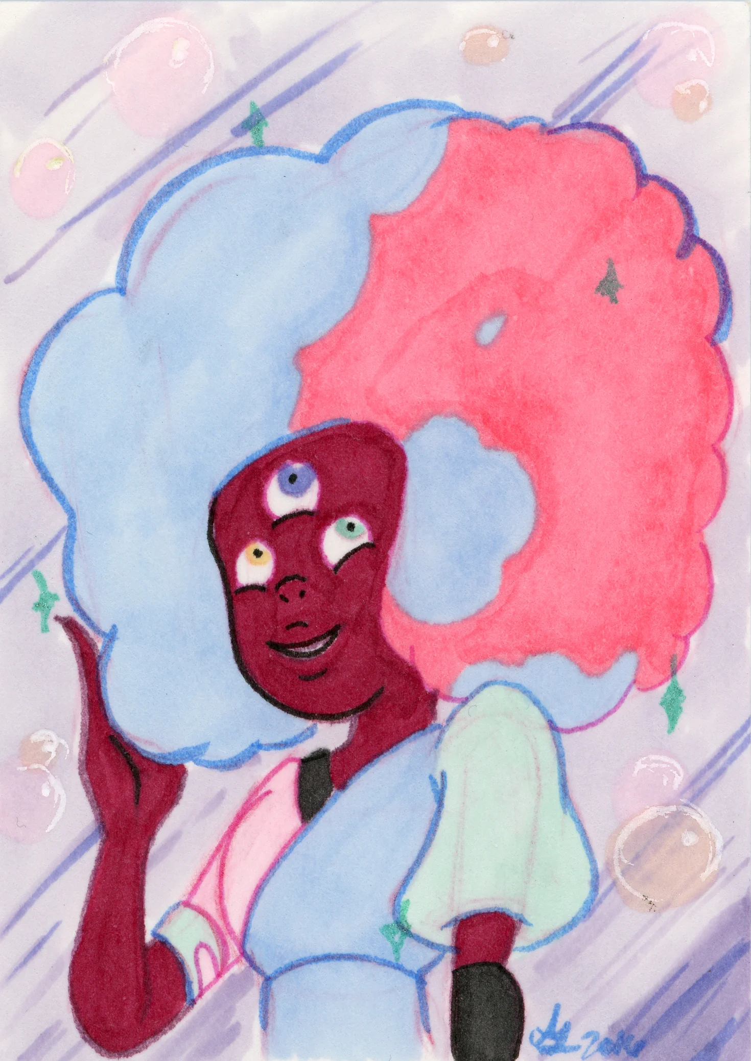Cotton Candy Garnet - Steven Universe