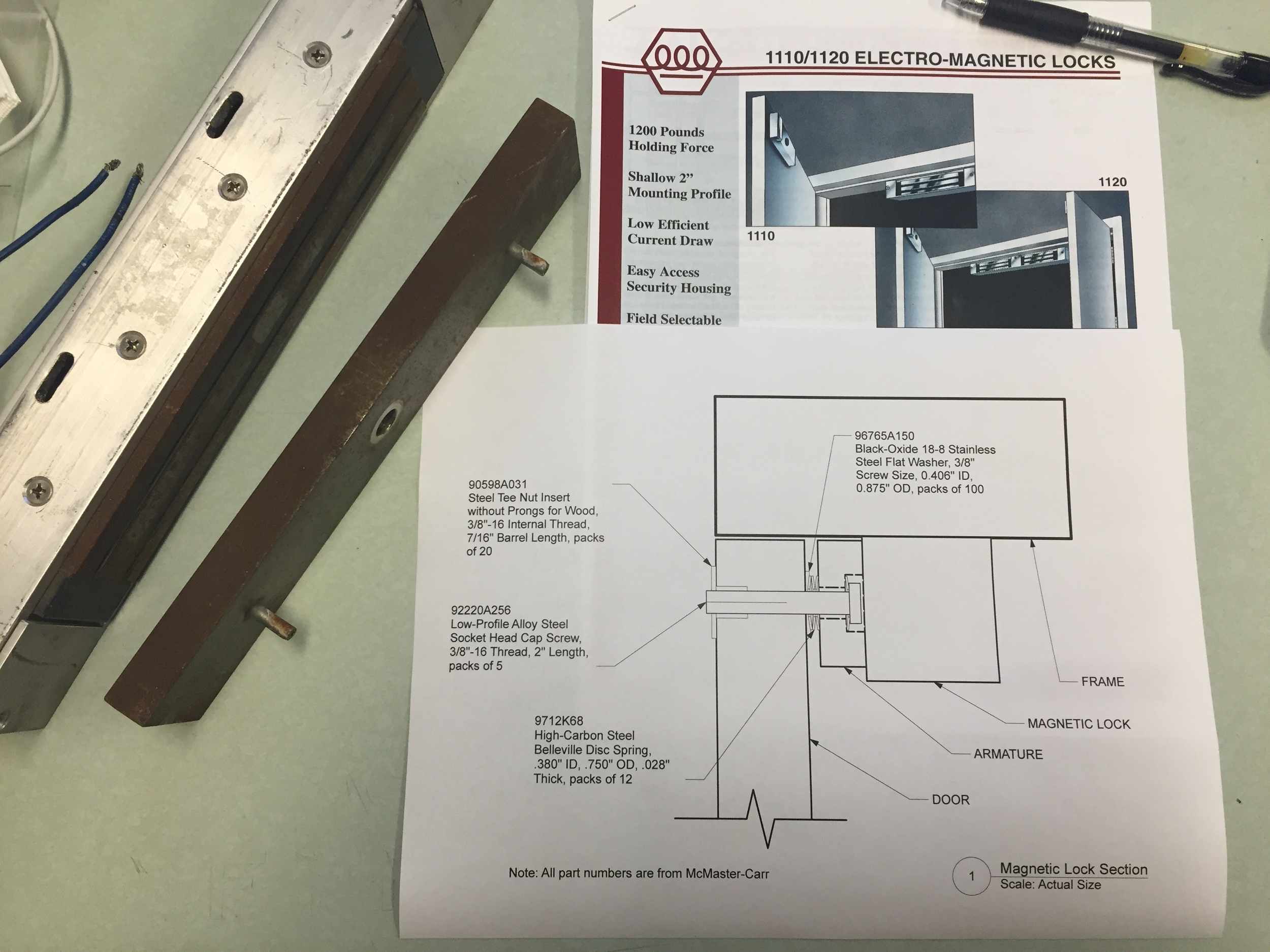 Electromagnetic lock system