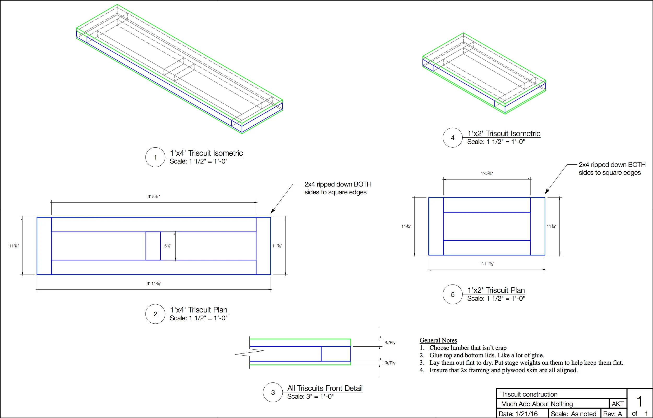 Triscuit construction drawing