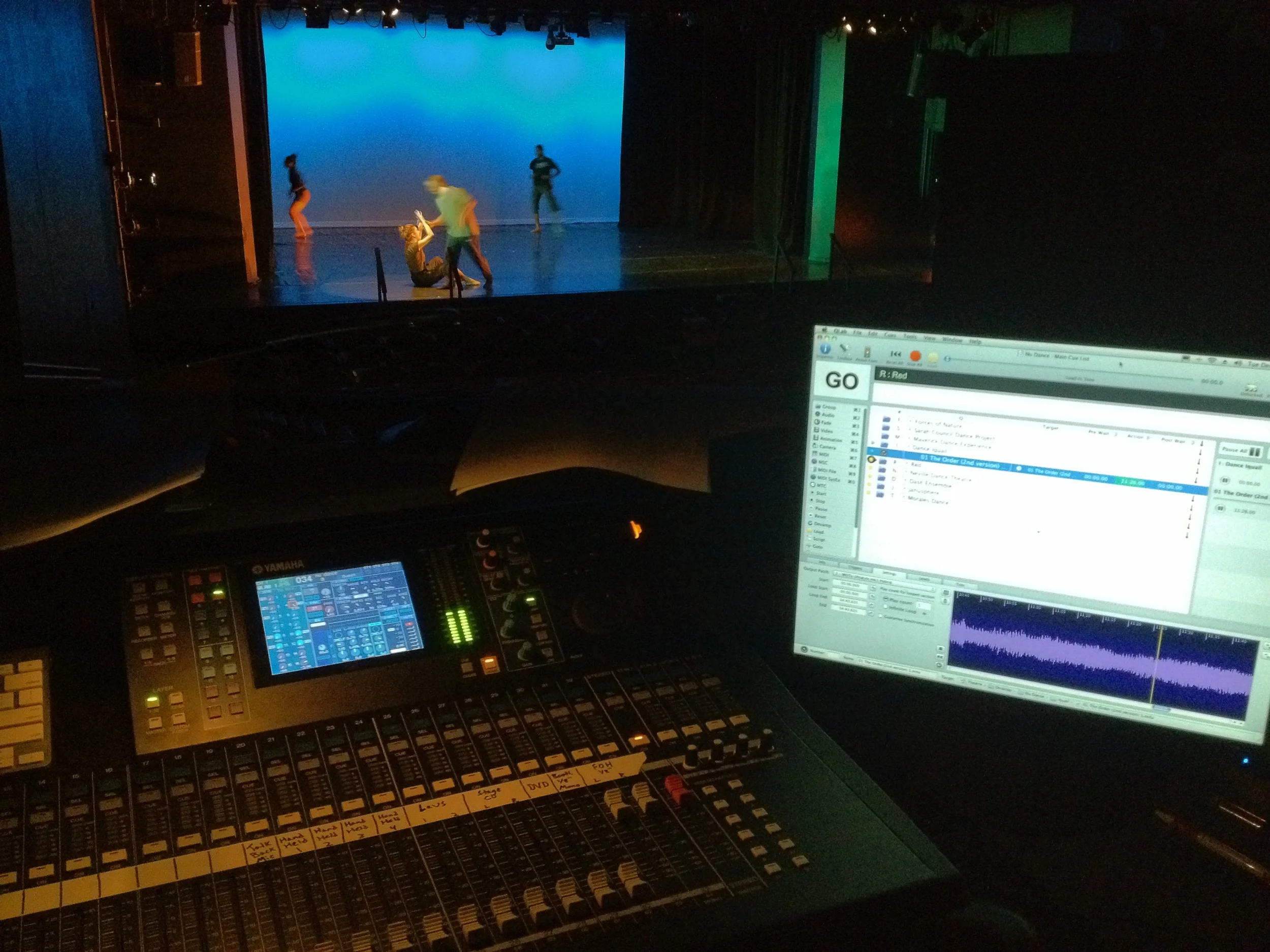 Sound playback and Front of House audio mix