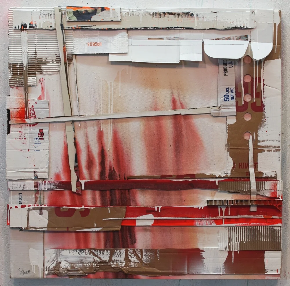 "Keeping a Safe Distance", 37 x 37, 2018