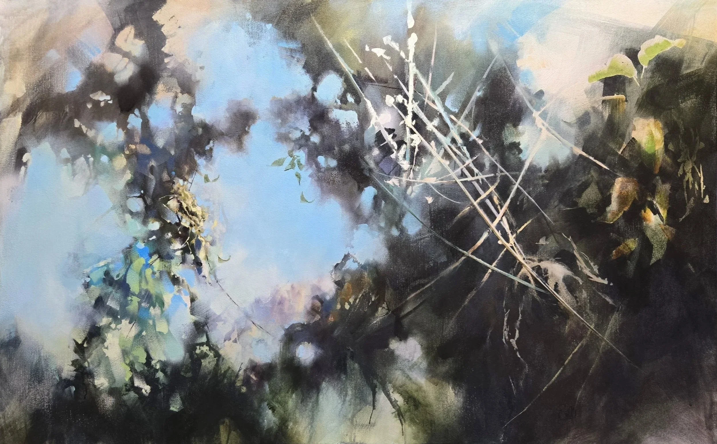  Acrylic on linen  30 × 48  2026     