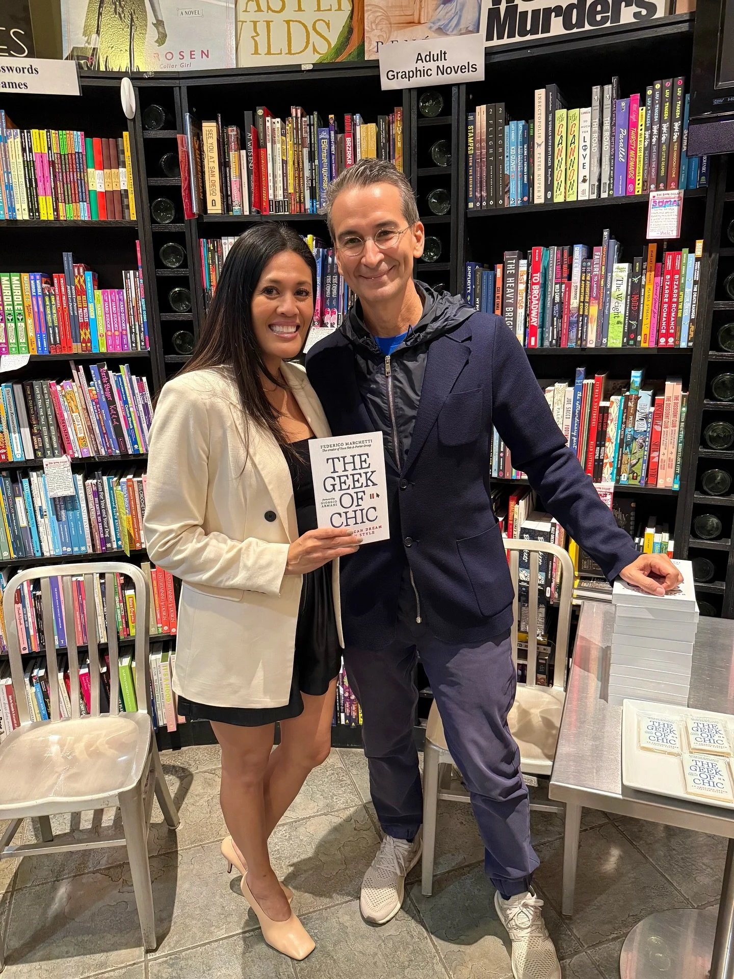 Last night, I met The Geek of Chic himself, @federicomarchetti at his book signing at @bookcellarchicago. Another pinch me moment in my career&hellip;

Federico is the Founder of Yoox Net-a-Porter (sold for $6B in 2018) now working with King Charles 