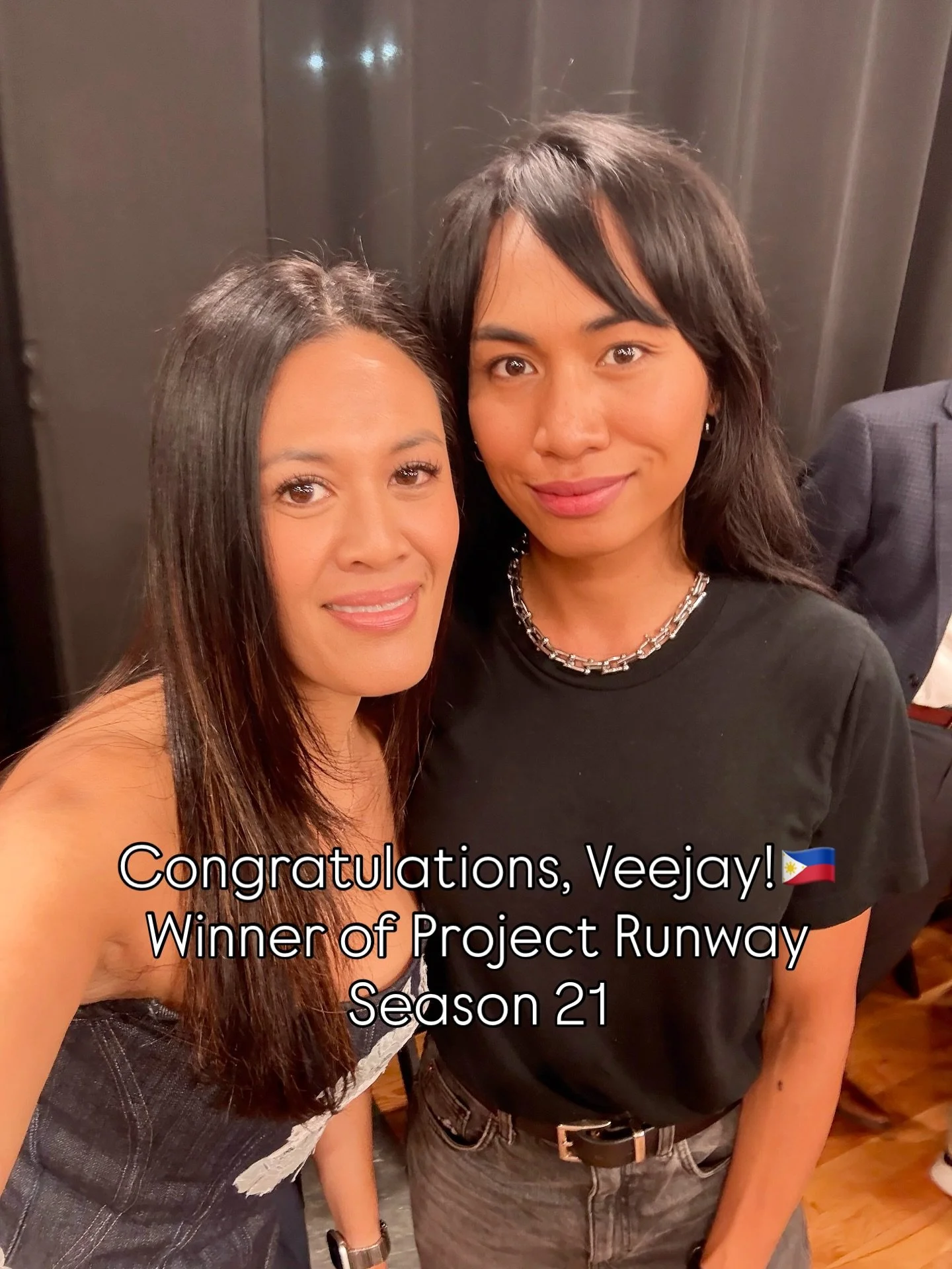 I was cheering and clapping and crying all at once last night!!! CONGRATULATIONS to @veejayfloresca for winning @projectrunway Season 21! YOU MADE HISTORY on so many levels, raising the bar for Filipino fashion and shining a bright light on our creat