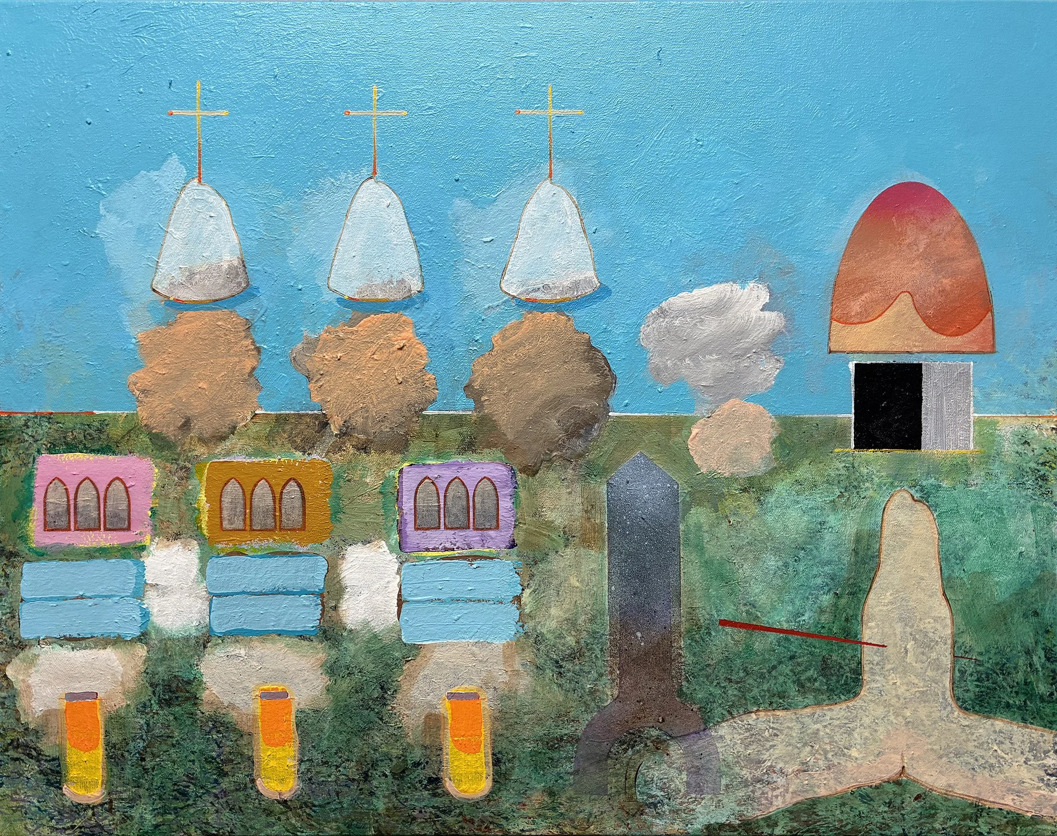 3 churches and a yurt