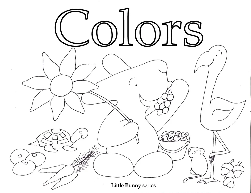 Download Coloring Pages Little Bunny Series