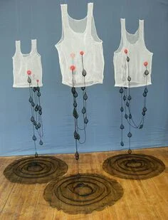 "Line of fire" by Adrienne Sloane (my attempts to find a useful link to the artist have failed.)