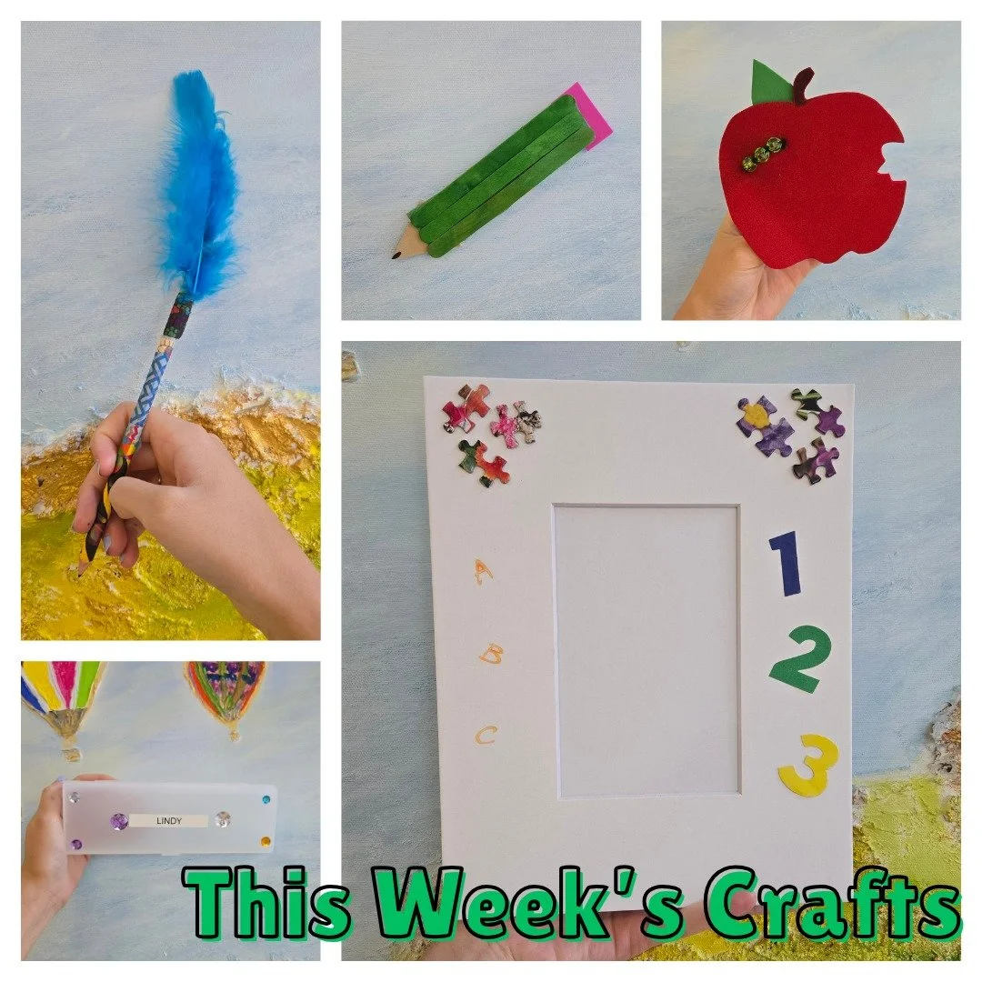 Happy Tuesday, CMAC friends!

We're celebrating back to school season all week with these special themed crafts. Stop in each day to see what we're making! Whether a functional pencilcase or a decorative pencil magnet, there's something for everyone.