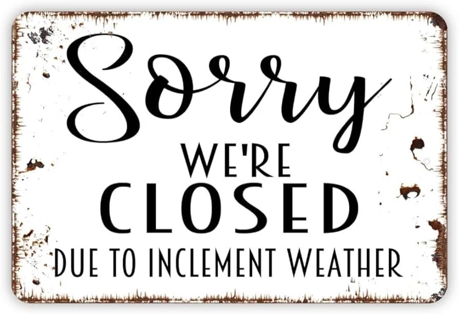 ATTENTION CMAC Friends, 
We will be CLOSED, tomorrow, December 5th due to inclement weather conditions. 
We hope everyone stays safe tomorrow and we will see you on Saturday!