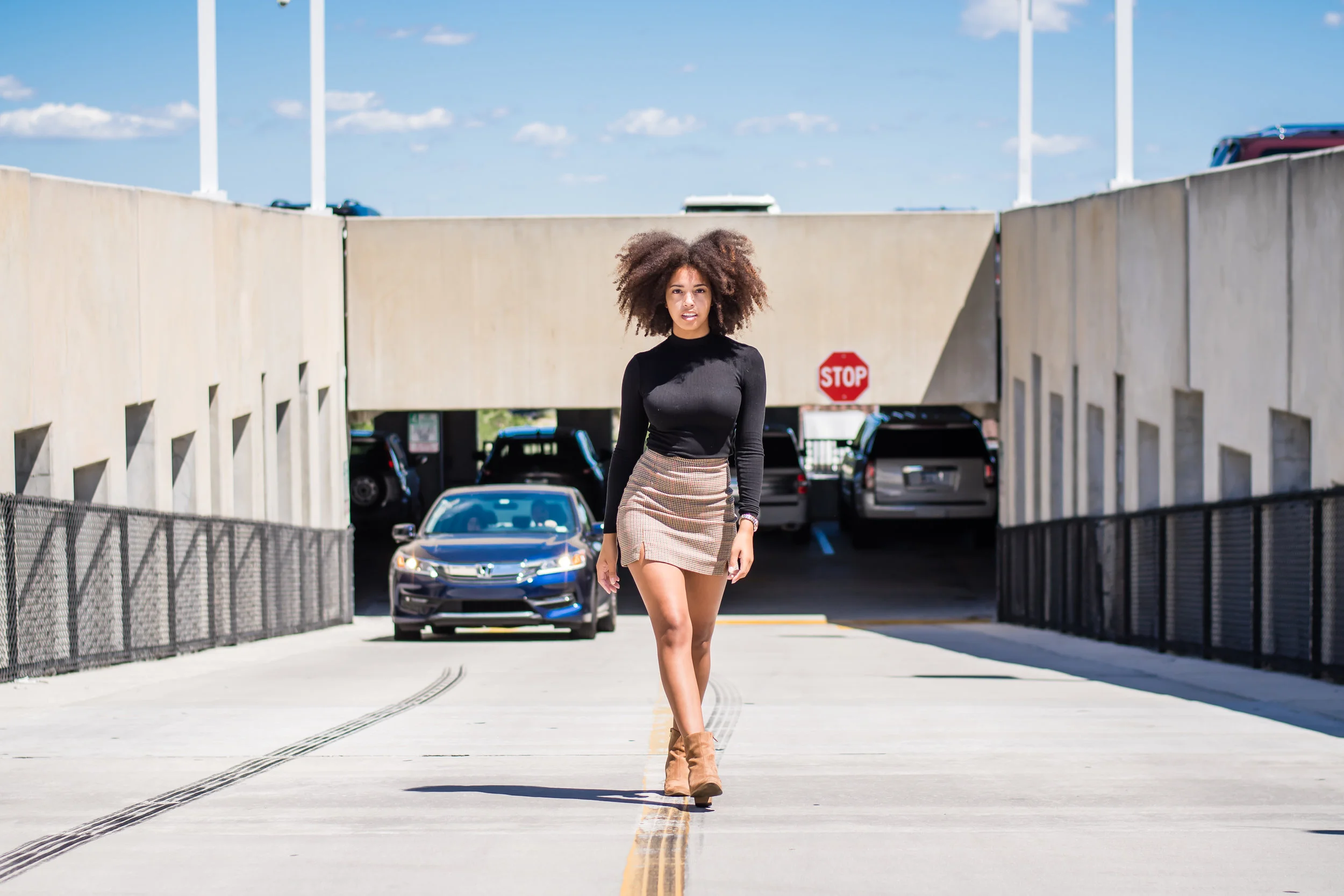 Parking Lot Fashion Photoshoot in Winter Park Yanitza Photography