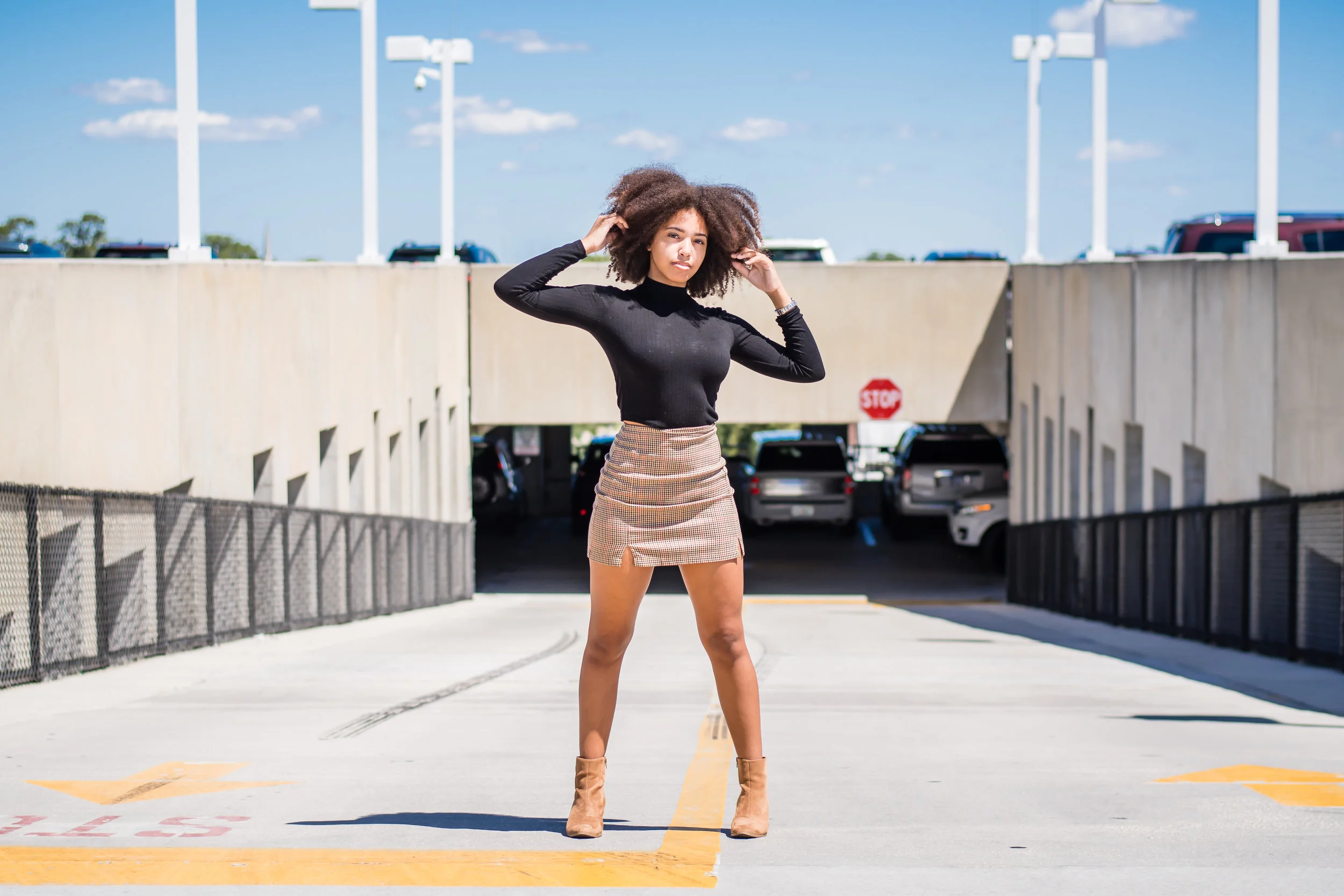Parking Lot Fashion Photoshoot in Winter Park Yanitza Photography