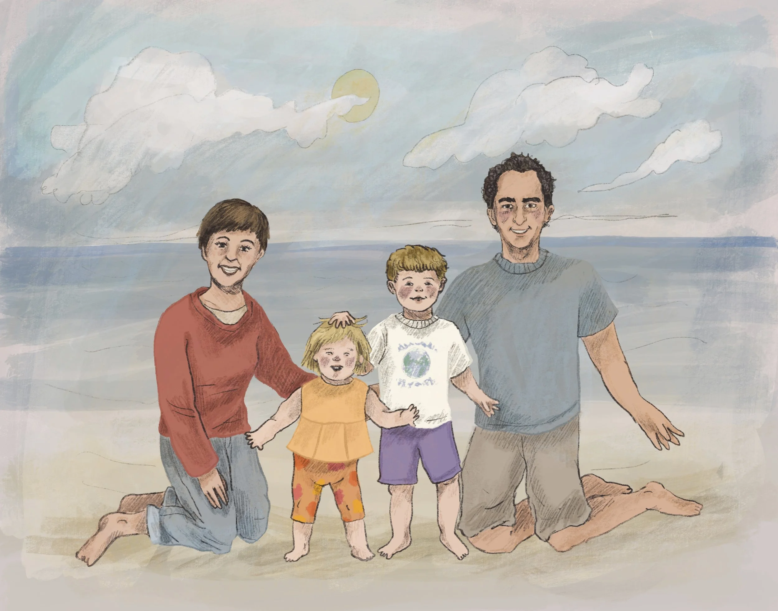  Family Portrait, Digital Painting 