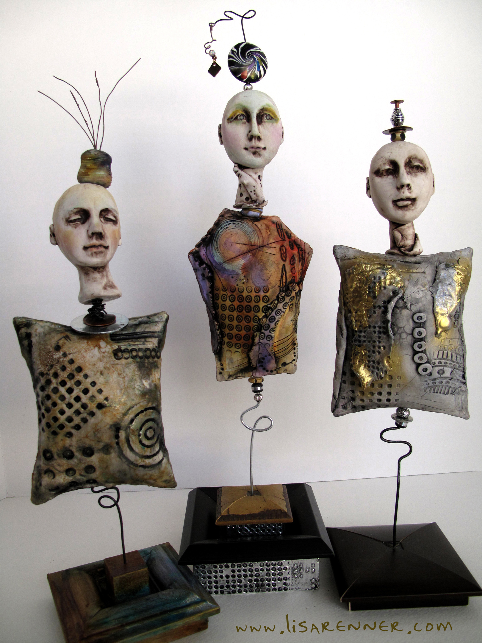 Bobble Dolls- previous feature of Polymer Clay Daily April 10, 2012