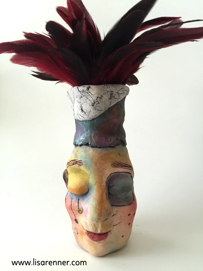 Jug Heads- featured on Polymer Clay Daily April 2017
