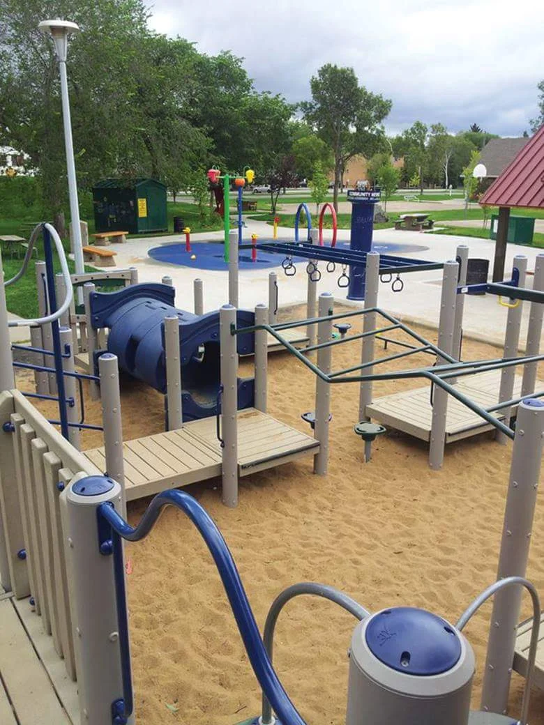 Our playground at Ellingson Park (65 Avenue and 111 Street)