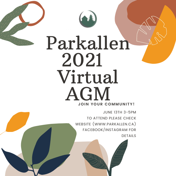 Parkallen Virtual AGM, June 13 3PM - 5PM, Register now!