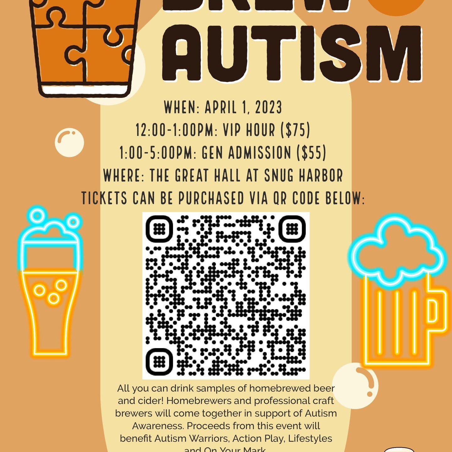 Three weeks till Brew for Autism! Buy your tickets now before they sell out!