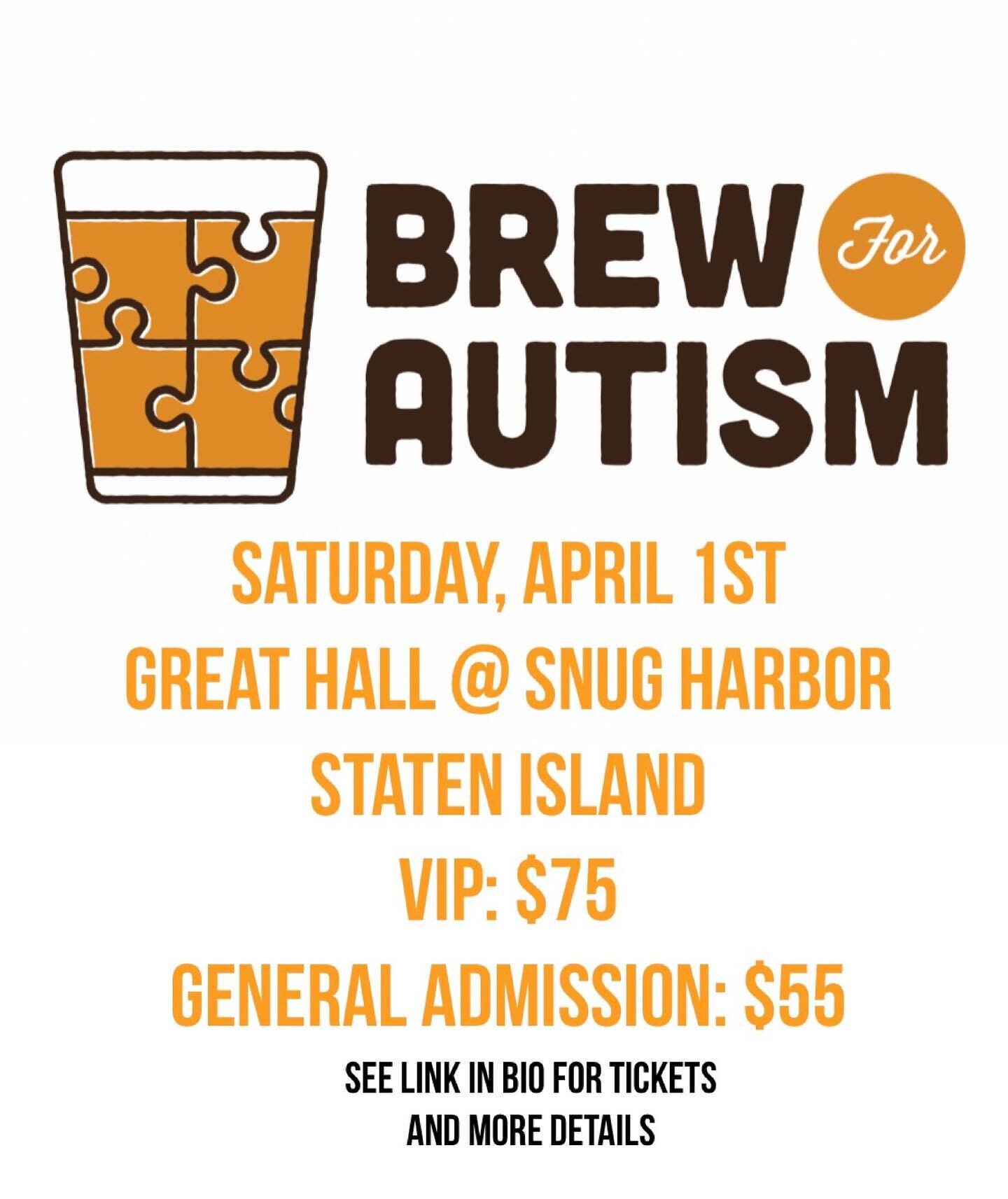 Brew for Autism is this Saturday! Come and enjoy unlimited samples of over 40 different beers, ciders and more! There will also be music, food from local restaurants, and raffles! All proceeds benefit local Autism charities.