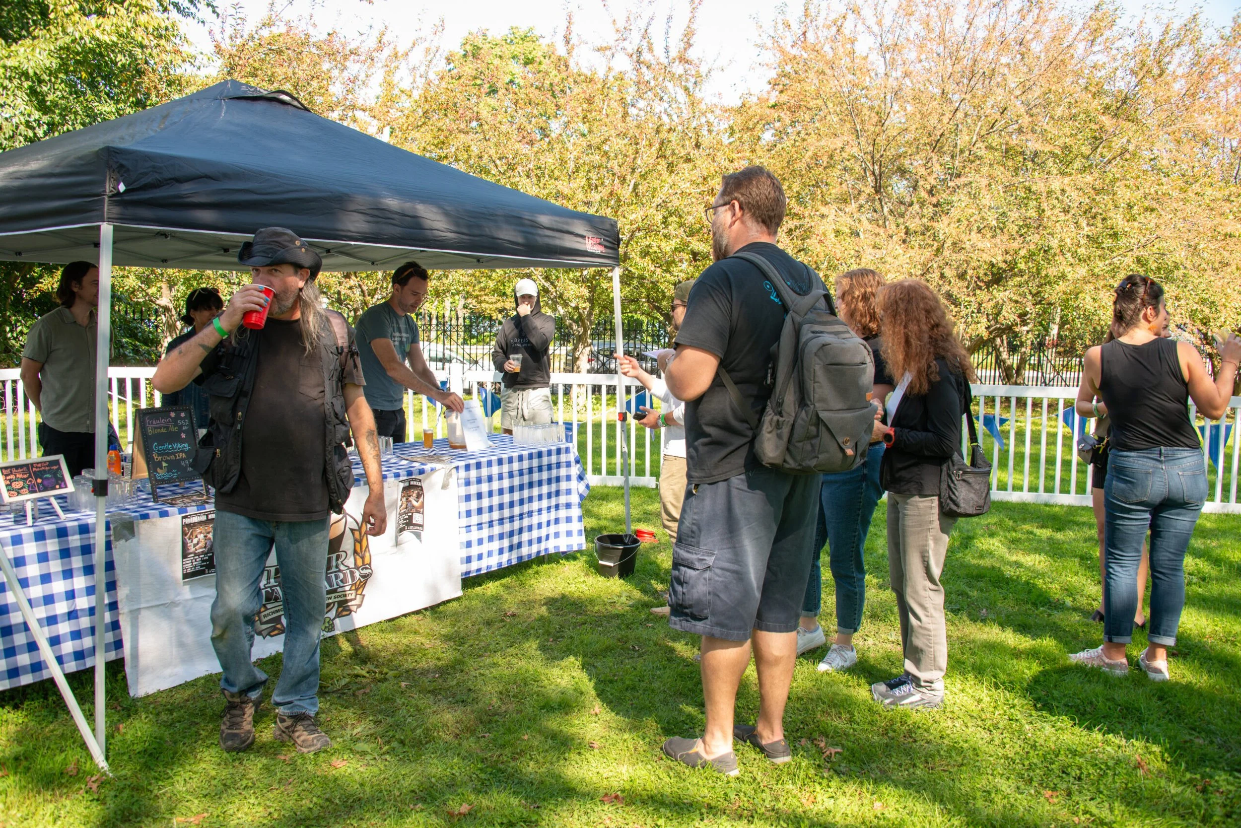 Beer Garden at the Staten Island Fence Show!