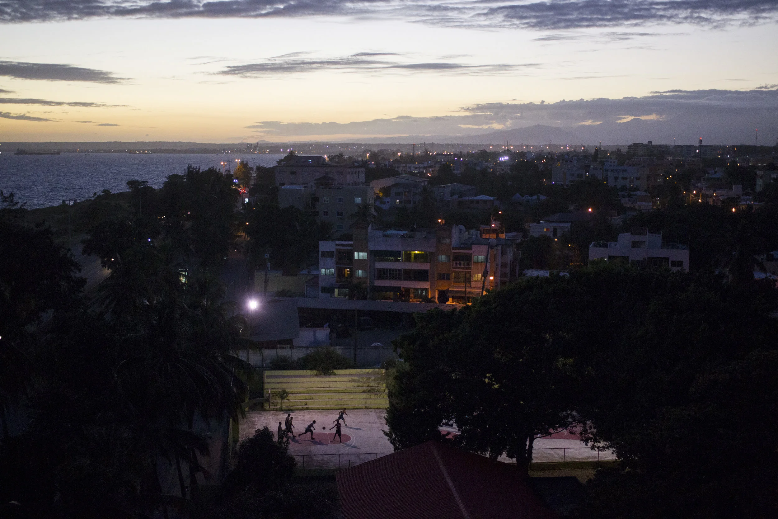  A game of basketball is played in Santo Domingo, Dominican Republic. 