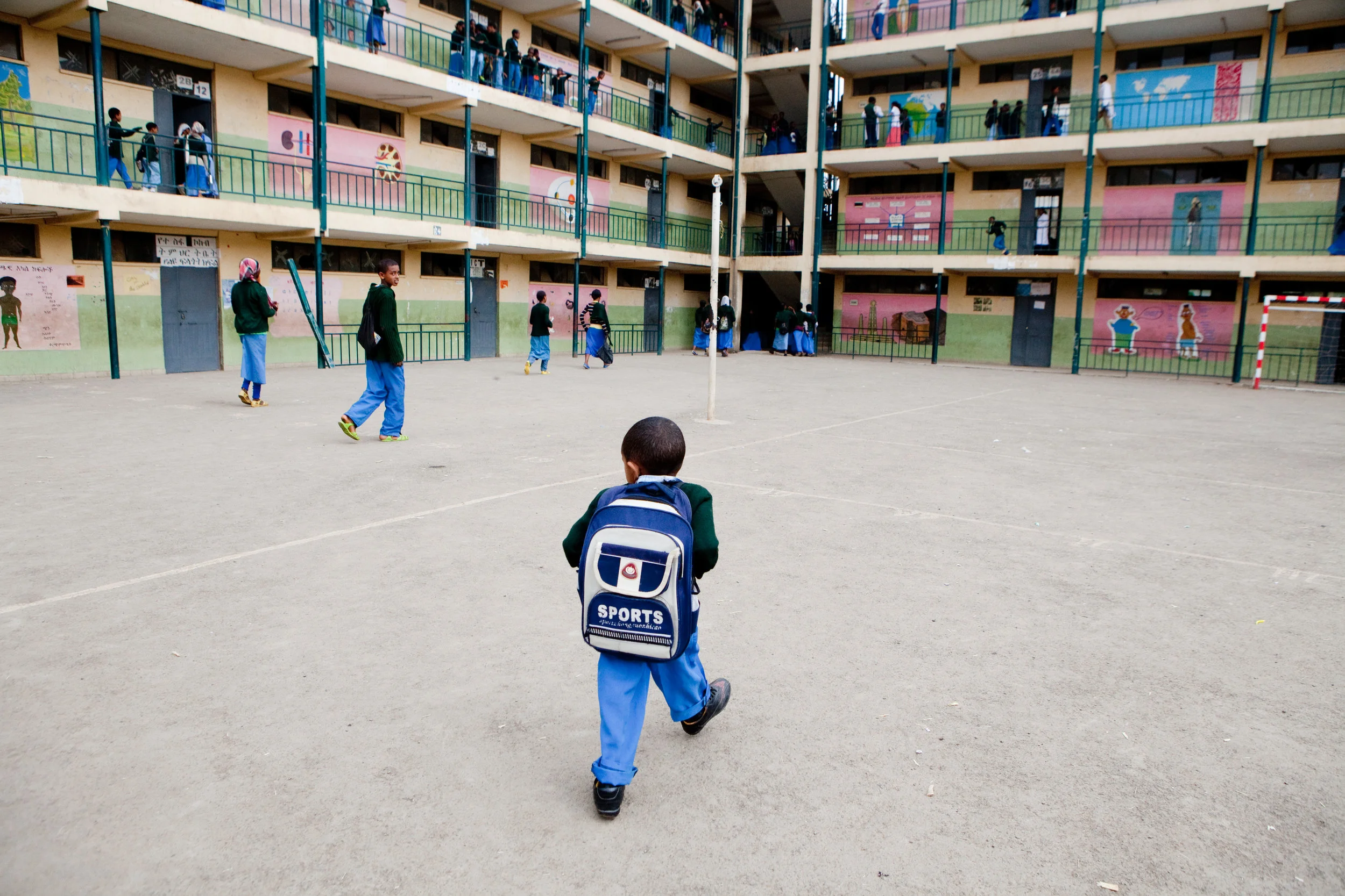  Sisay walks to class in Addis Ababa, Ethiopia. 