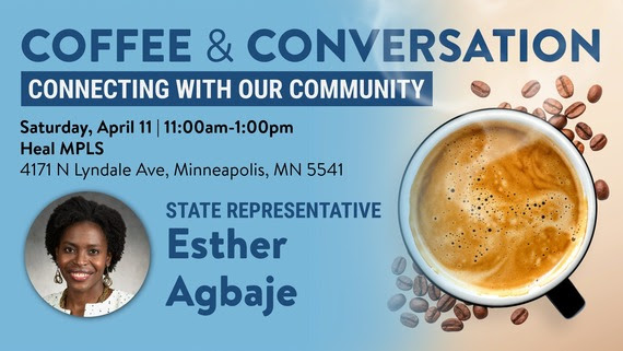 Coffee &amp; Conversation with Rep. Esther Agbaje