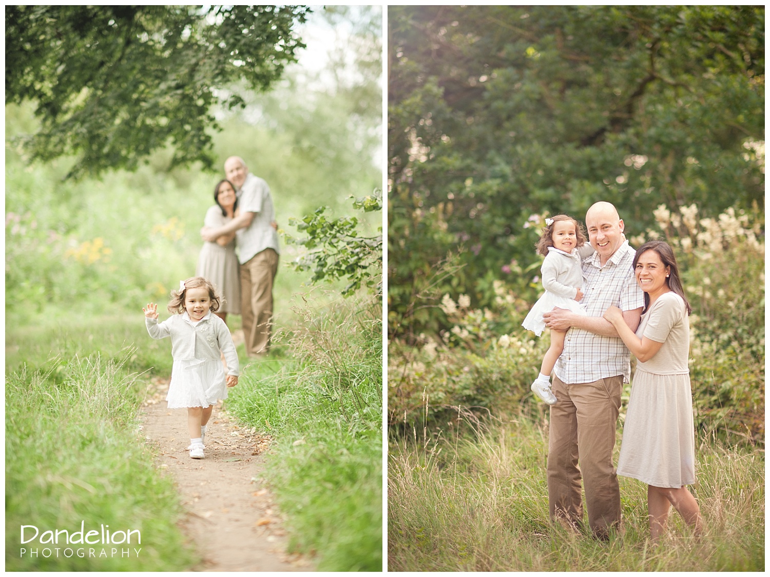 family of 3 having fun