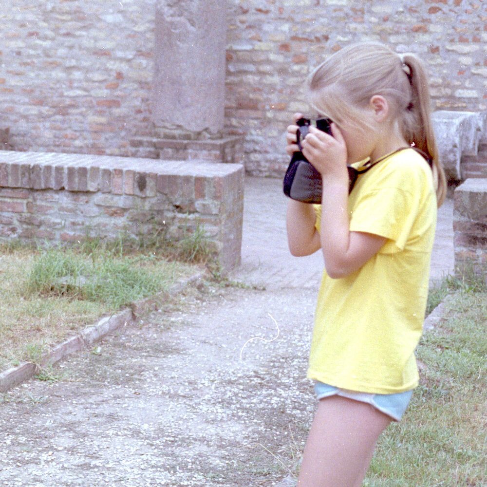 Compact camera, age 9