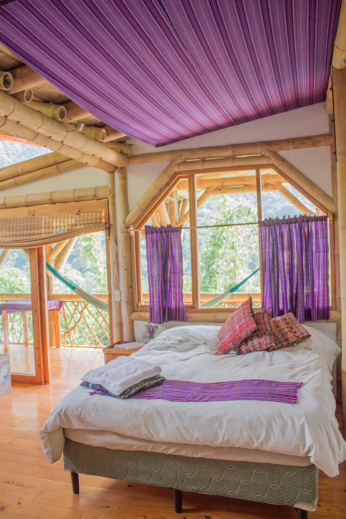 Loft Room at the Bambu Guest House, accommodations for Permaculture for the Herbalist’s Path course at Atitlan Organics, September 23, 2019 - October 18, 2019 Lake Atitlan, Guatemala