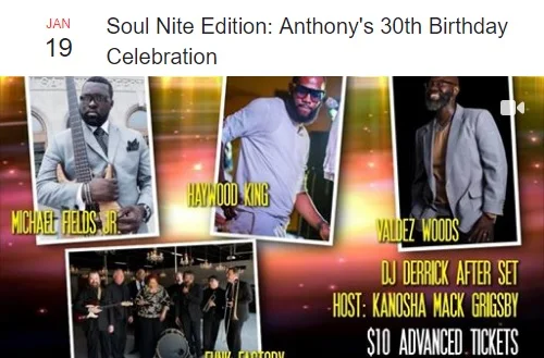 Soul Nite Edition: Anthony's 30th Birthday Celebration