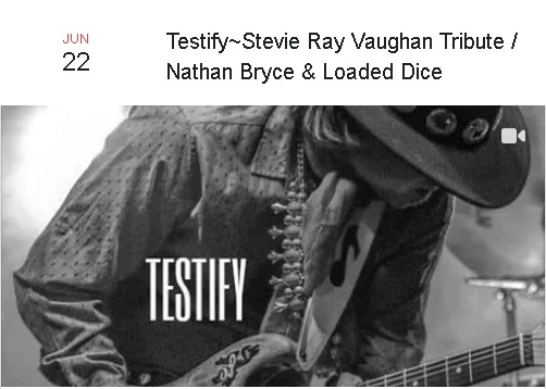 Testify~Stevie Ray Vaughan Tribute / Nathan Bryce &amp; Loaded Dice