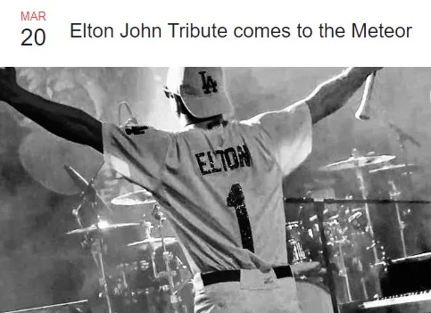 Elton John Tribute comes to the Meteor