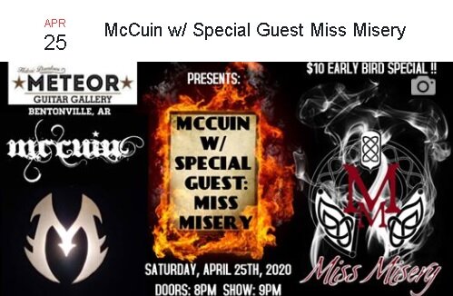 McCuin w/ Special Guest Miss Misery