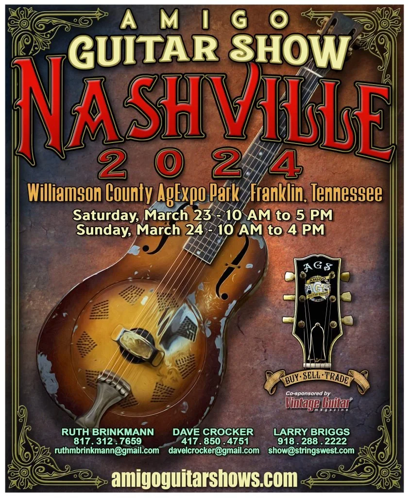 Closed for Nashville Guitar Show