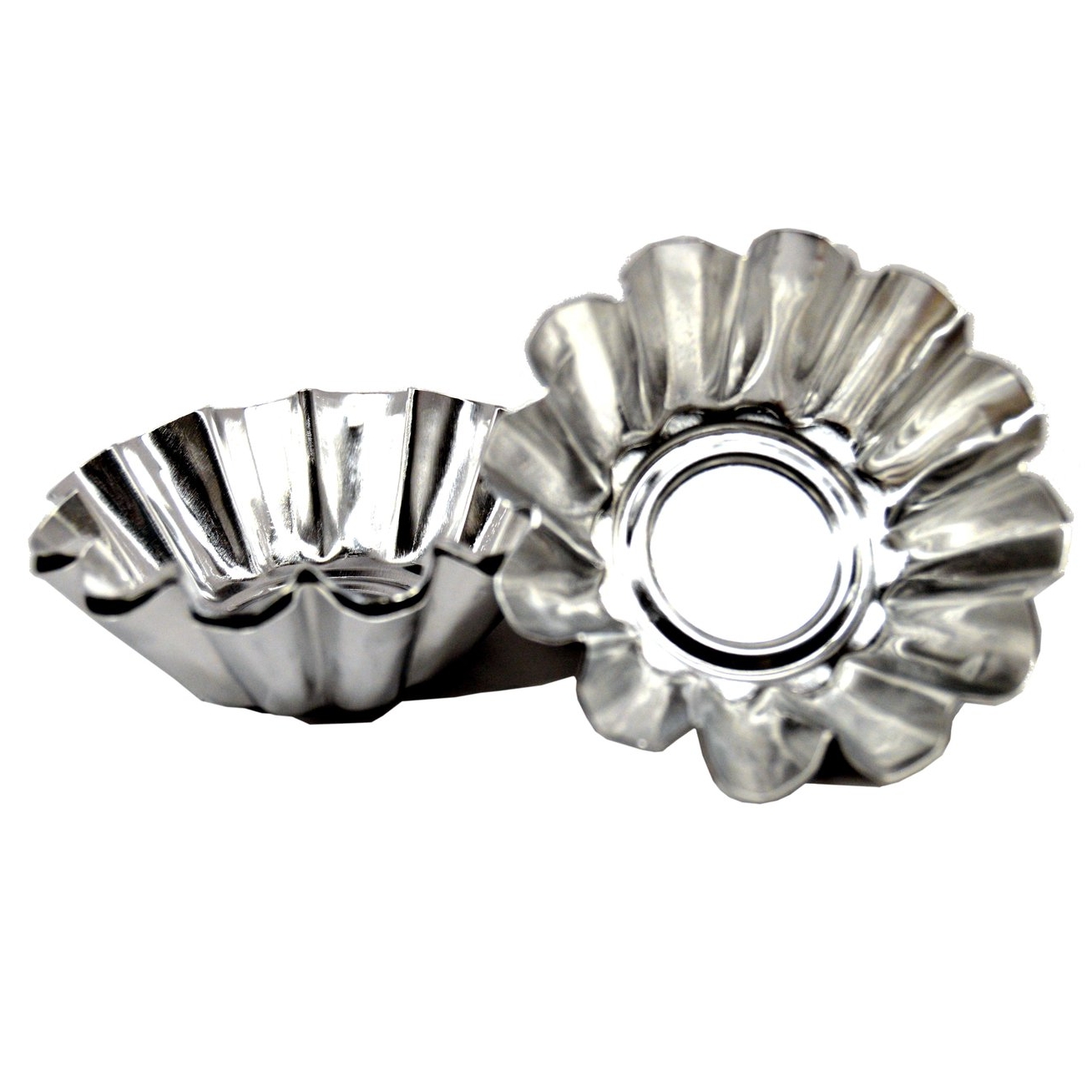 Aluminum Ruffled Queijada Mold