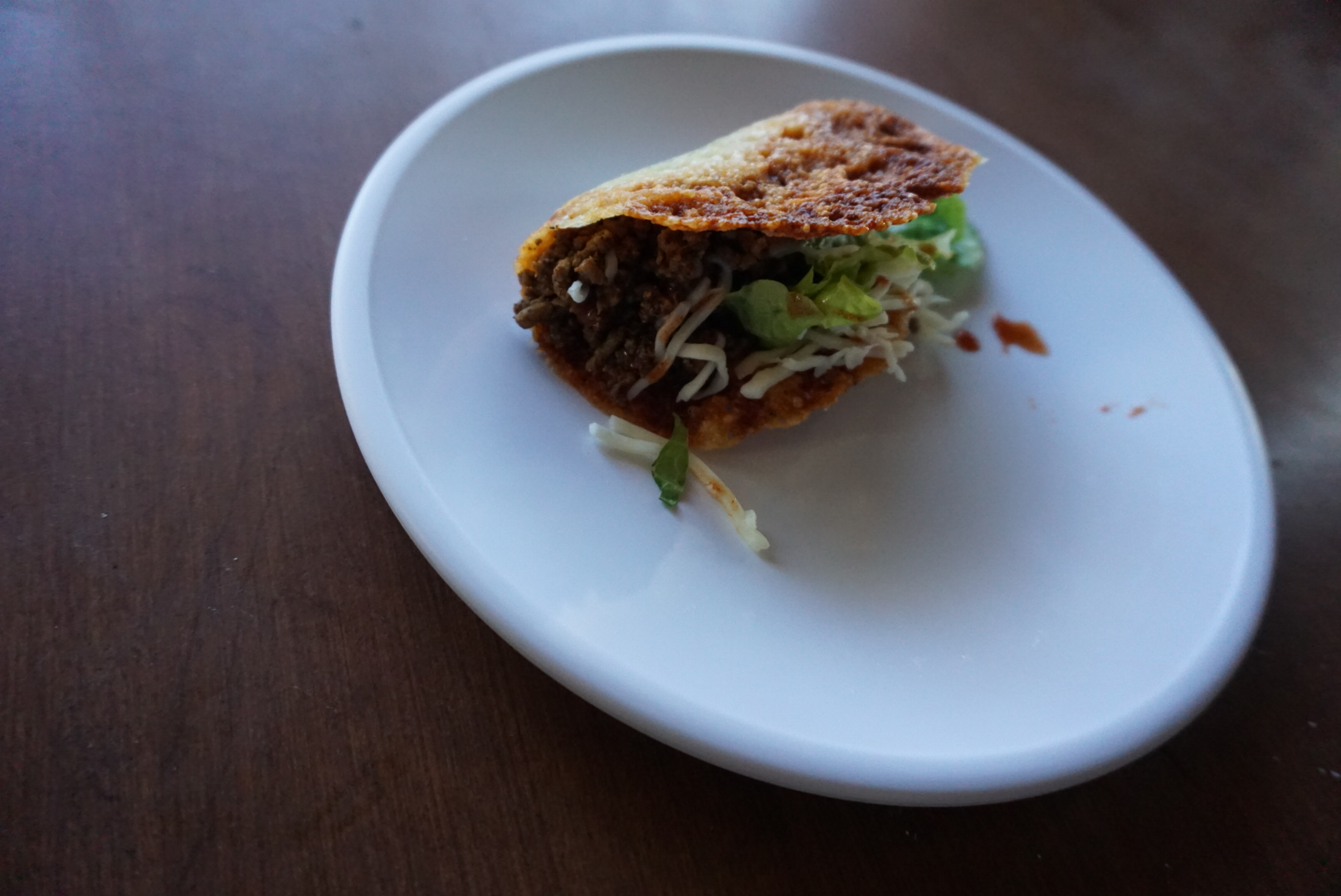 Fill it with taco meat and the toppings of your choice!