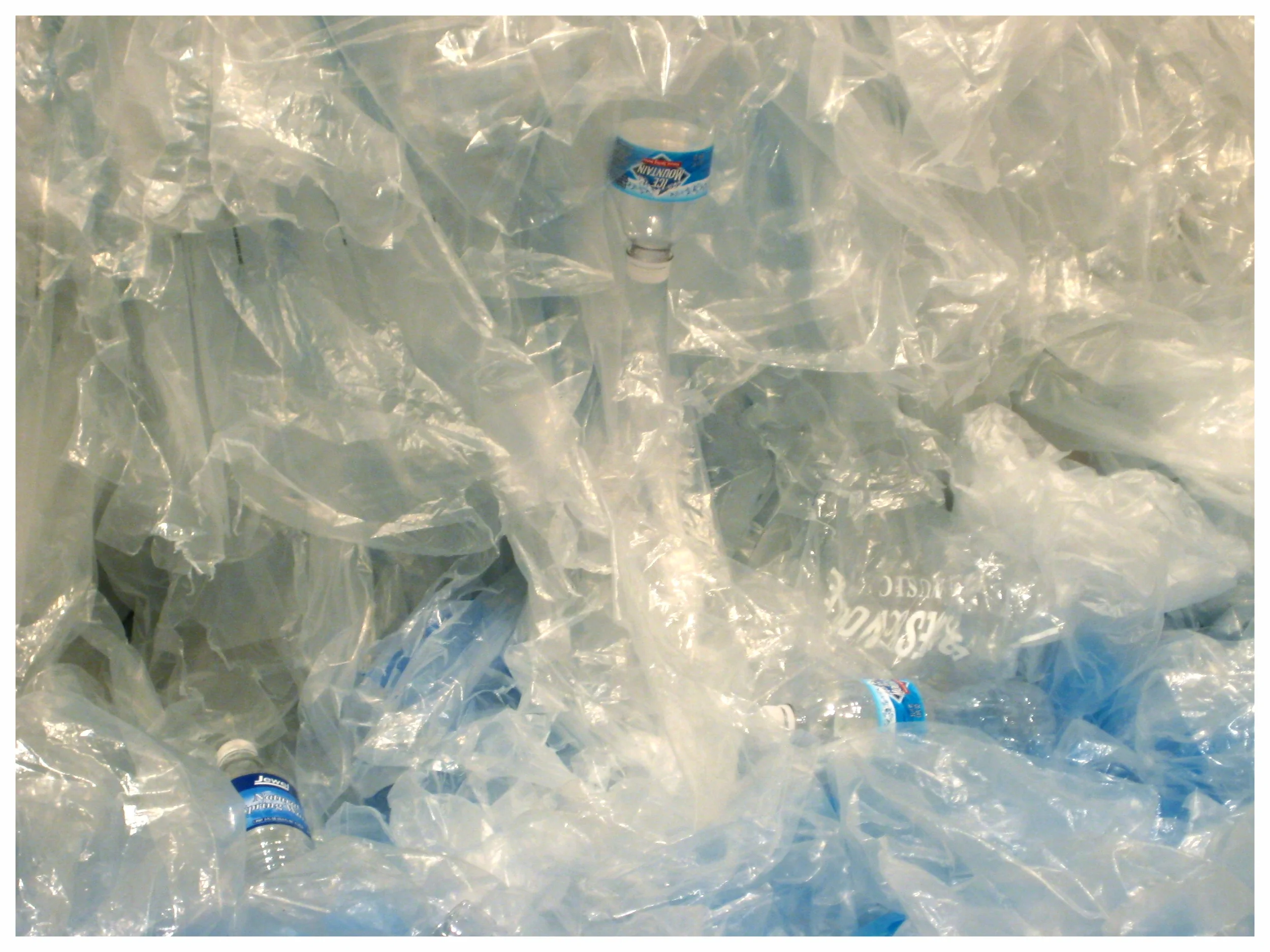 Bag Waterfall at FGCU (detail)