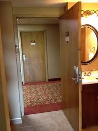 Don't prop your hotel room door open.