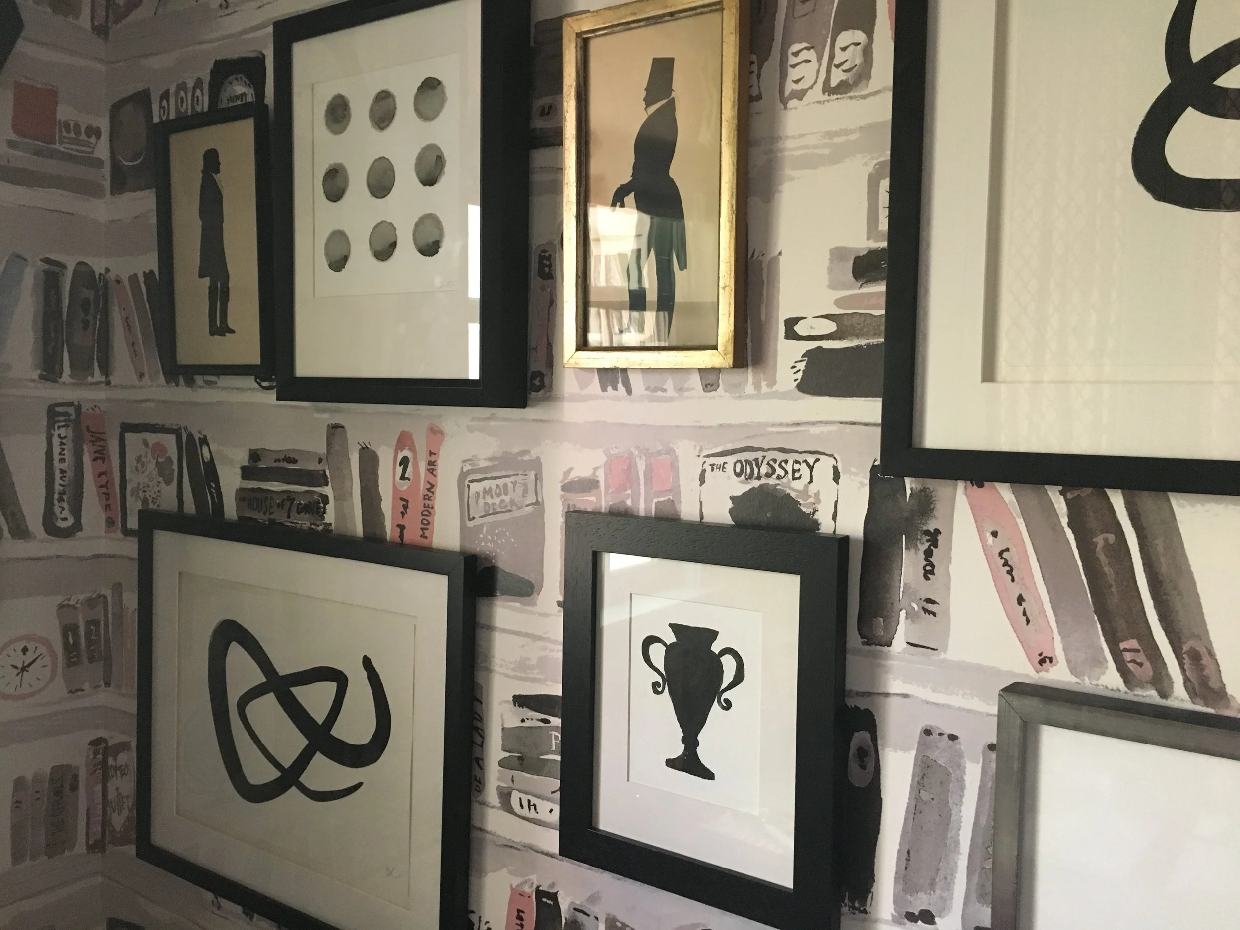 Margaret Kirkland's gallery wall in Her Office