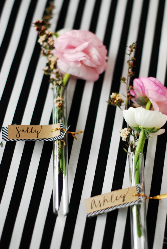 Precious placecards from The Proper Blog