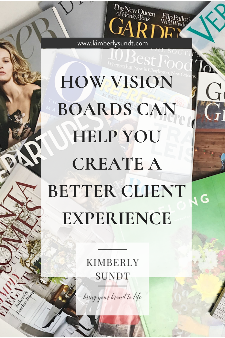A Client Vision Board in Two Parts - Part I