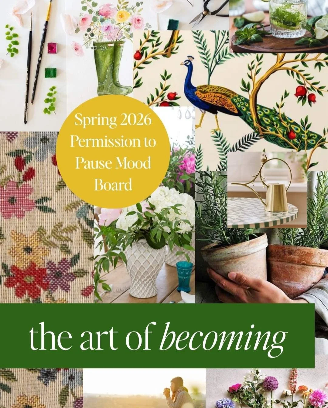 The Spring Permission to Pause Collection is here! Shipping starting March 24 through Mother&rsquo;s Day+. This a box filled with discoveries. The theme is The Art of Becoming and it is called out through every item. 

It&rsquo;s beautiful and everyt