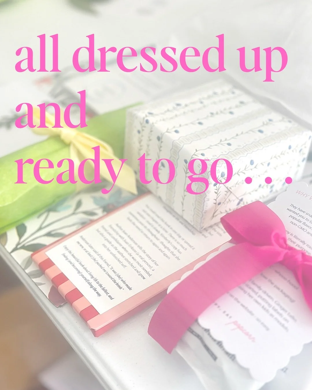 Bows to untie - stories to read - moments to savor. We 🩷🩷🩷 the experience of opening the Permission to Pause Collections. The wrapping is not just beautiful - it guides the entire unboxing. We don&rsquo;t want our customers to immediately know wha